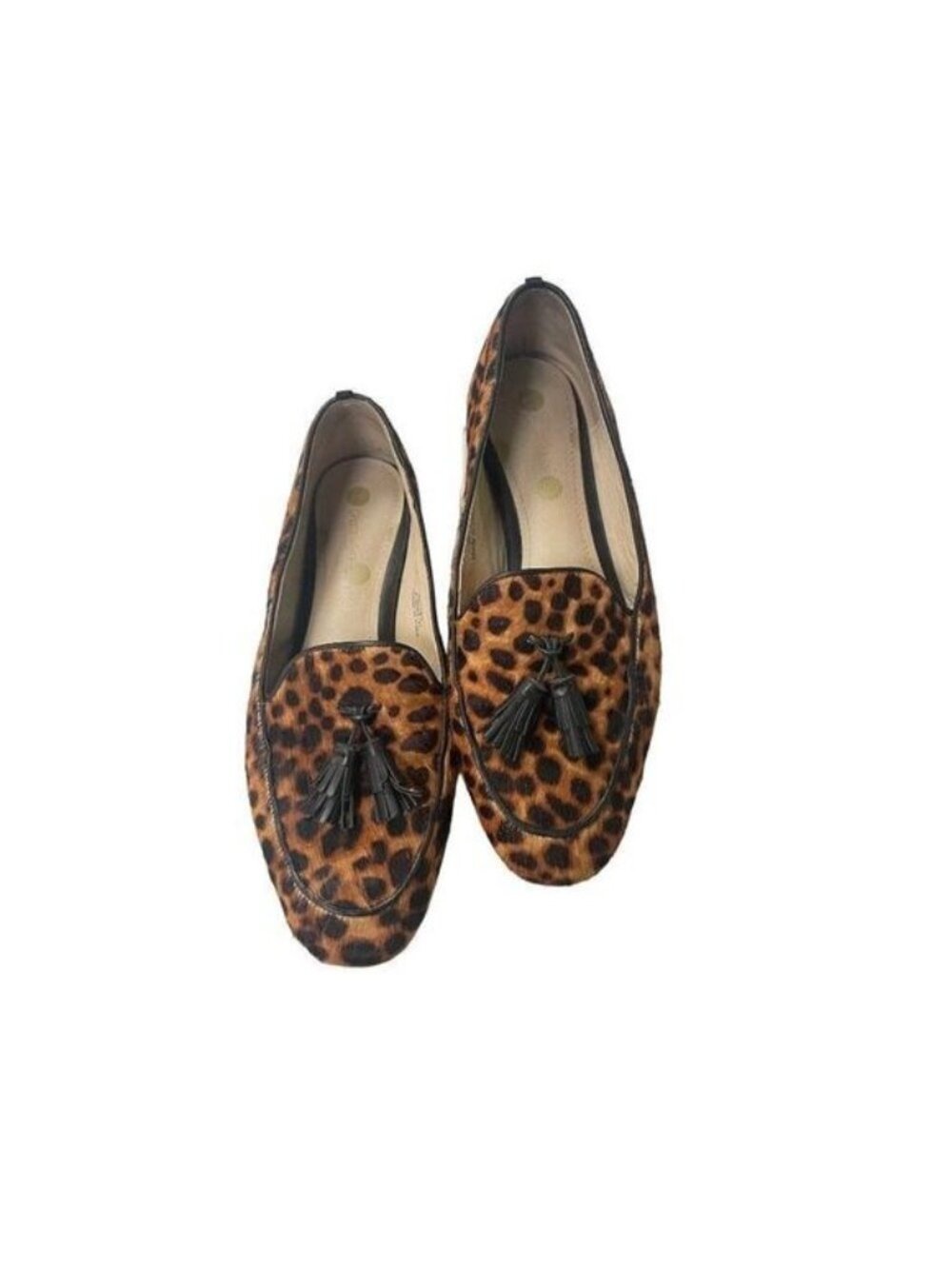Boden Tassel Loafers Flats Giraffe Print Shoes 37 US 6